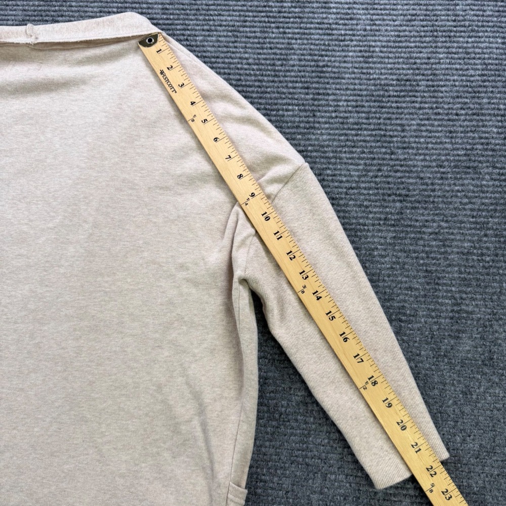 NWOT Pact Organic Cotton Cardigan Sweater Oatmeal Beige Open Front Womens XS / S - Picture 11 of 12
